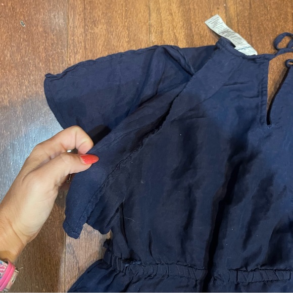 Tommy Bahama Blue Casual Open Slit Shoulder Dress Women’s Size Large length 30” - Picture 3 of 4